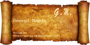 Georgi Magda névjegykártya